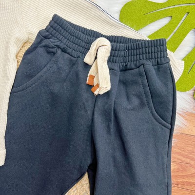 Conj. Camisa de Linho RMD WAR e Calça de Moletom - Areia